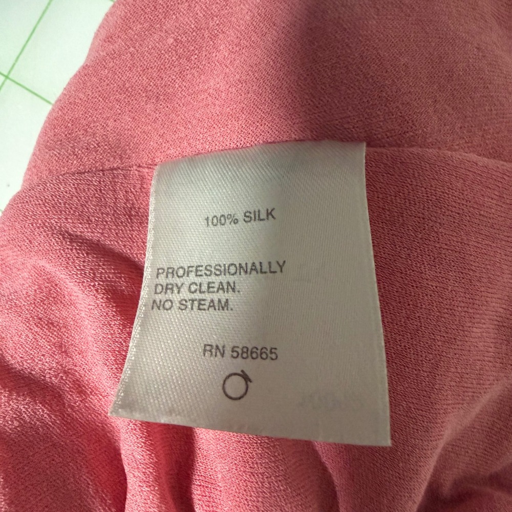 Y2K Classiques Center Silk Pink Ruched Tank Top Square neck Womens XS fairy - Picture 5 of 9
